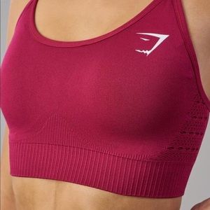 Gymshark Energy Seamless Sports Bra (beet marl)